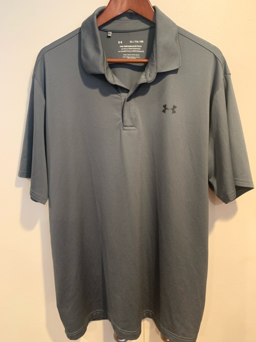 Under Armour Men's Slate Gray Performance Polo